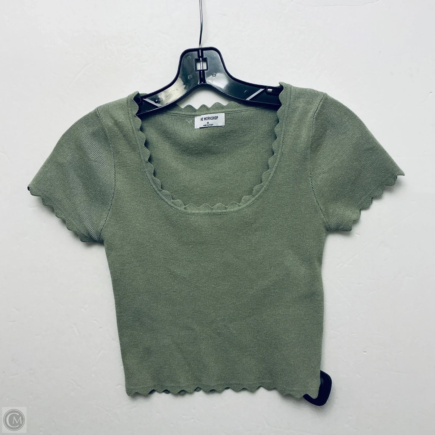 Top Short Sleeve Basic By Clothes Mentor In Green, Size: M