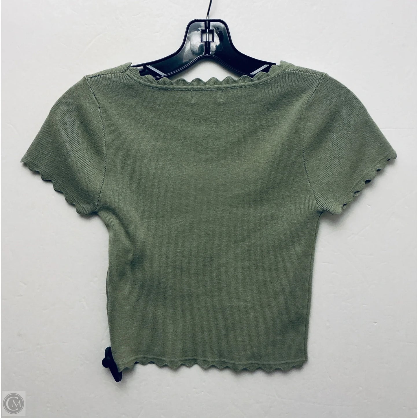 Top Short Sleeve Basic By Clothes Mentor In Green, Size: M