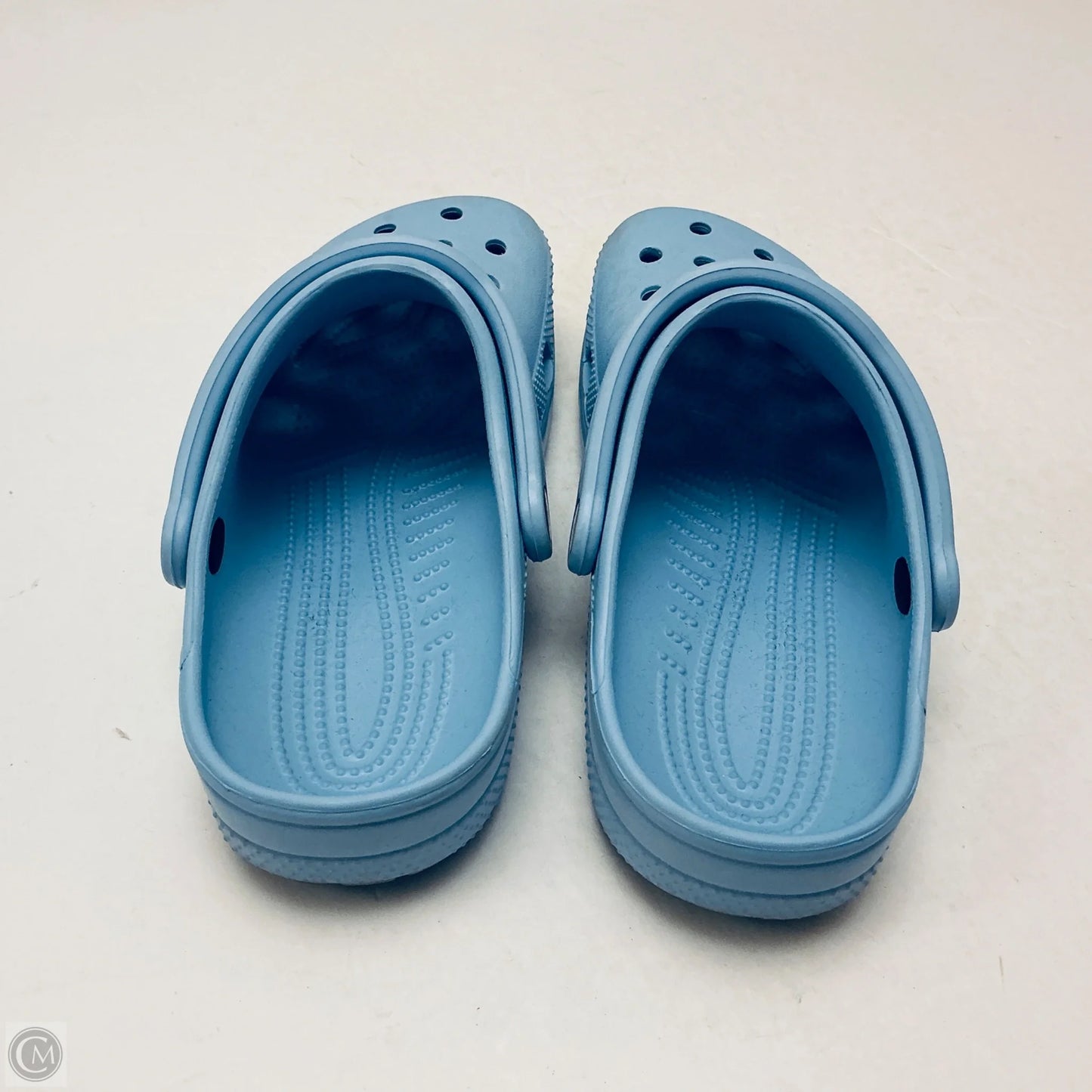 Shoes Flats By Crocs In Blue, Size: 7