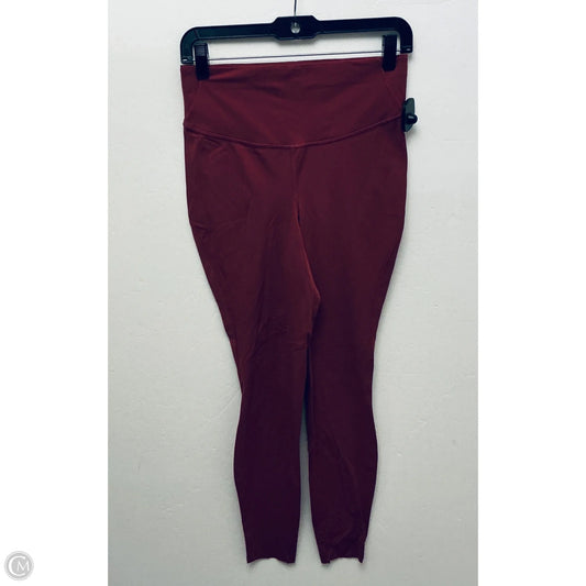 Athletic Leggings By Lululemon In Red, Size: 8