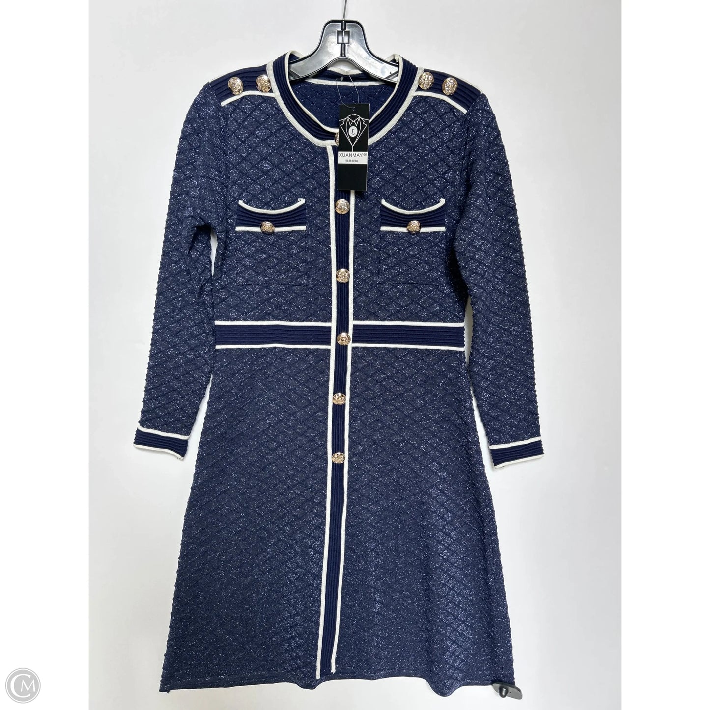 Dress Casual Short By Clothes Mentor In Navy, Size: L