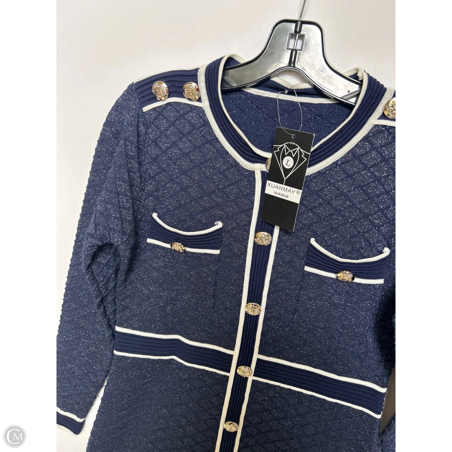 Dress Casual Short By Clothes Mentor In Navy, Size: L