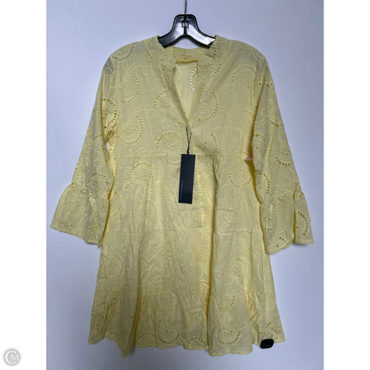 Dress Casual Short By Clothes Mentor In Yellow, Size: L