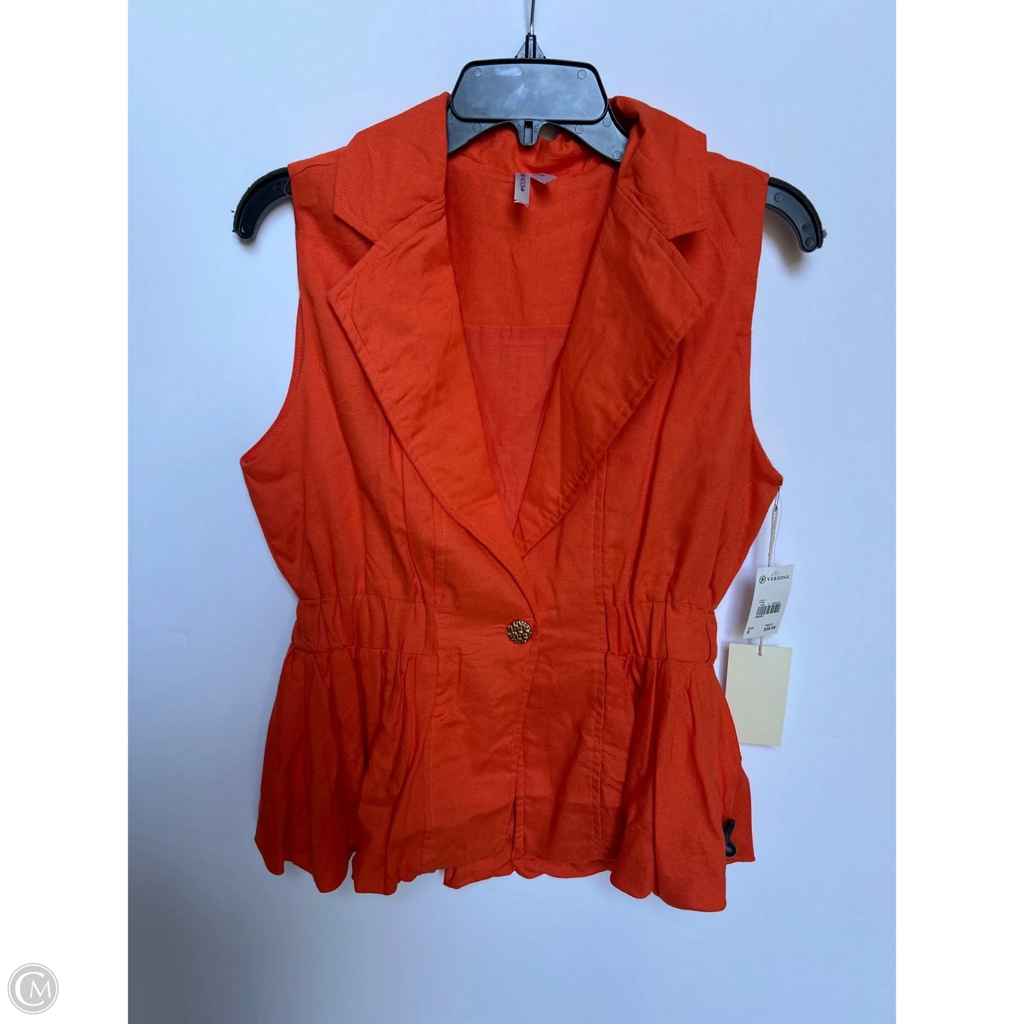 Top Sleeveless By Clothes Mentor In Orange, Size: S