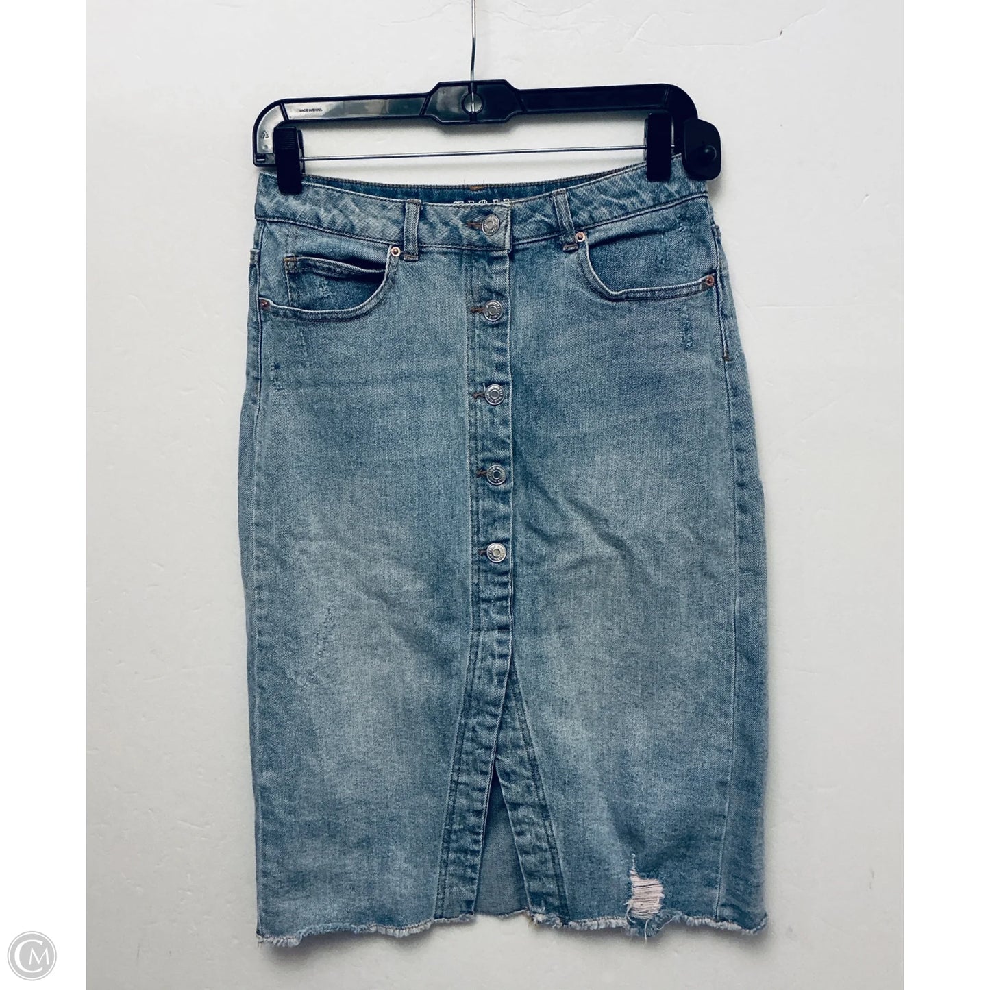 Skirt Midi By Wild Fable In Blue Denim, Size: 4
