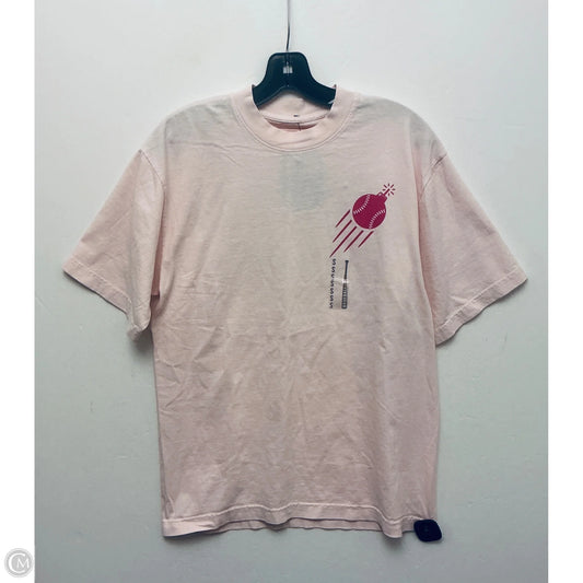 Top Short Sleeve Basic By Clothes Mentor In Pink, Size: S