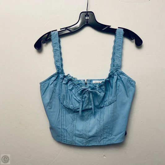 Top Sleeveless By Iris In Blue, Size: L