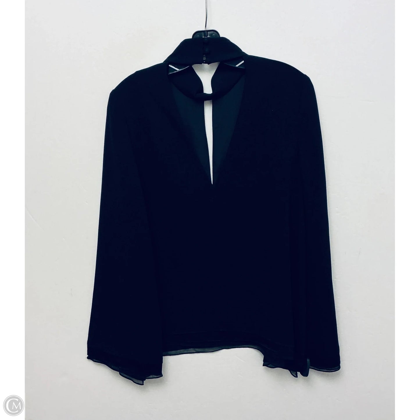 Top Long Sleeve By Cinc A Sept In Black, Size: M