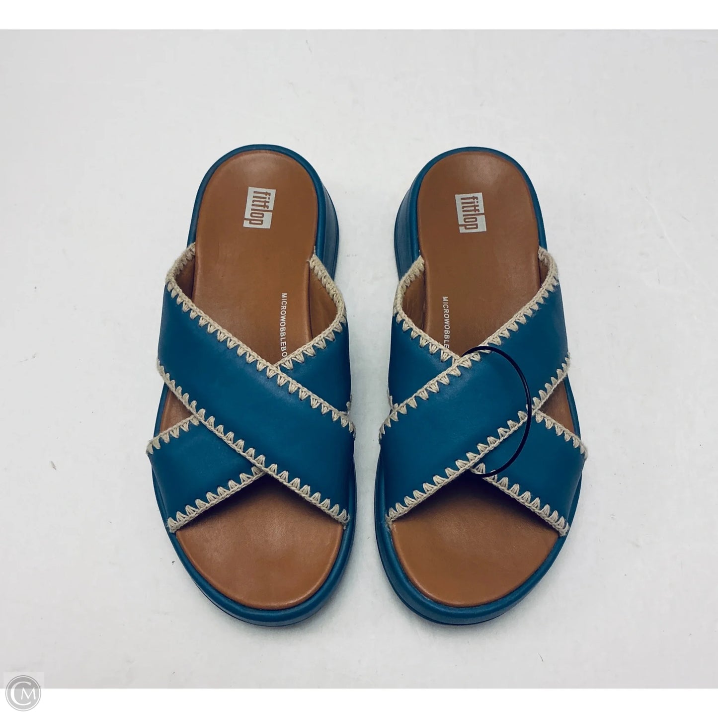 Sandals Flats By Fitflop In Blue, Size: 7