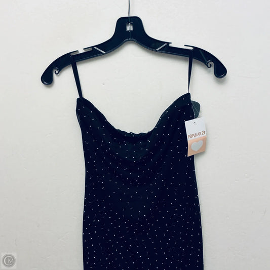 Dress Party Midi By Clothes Mentor In Black, Size: L