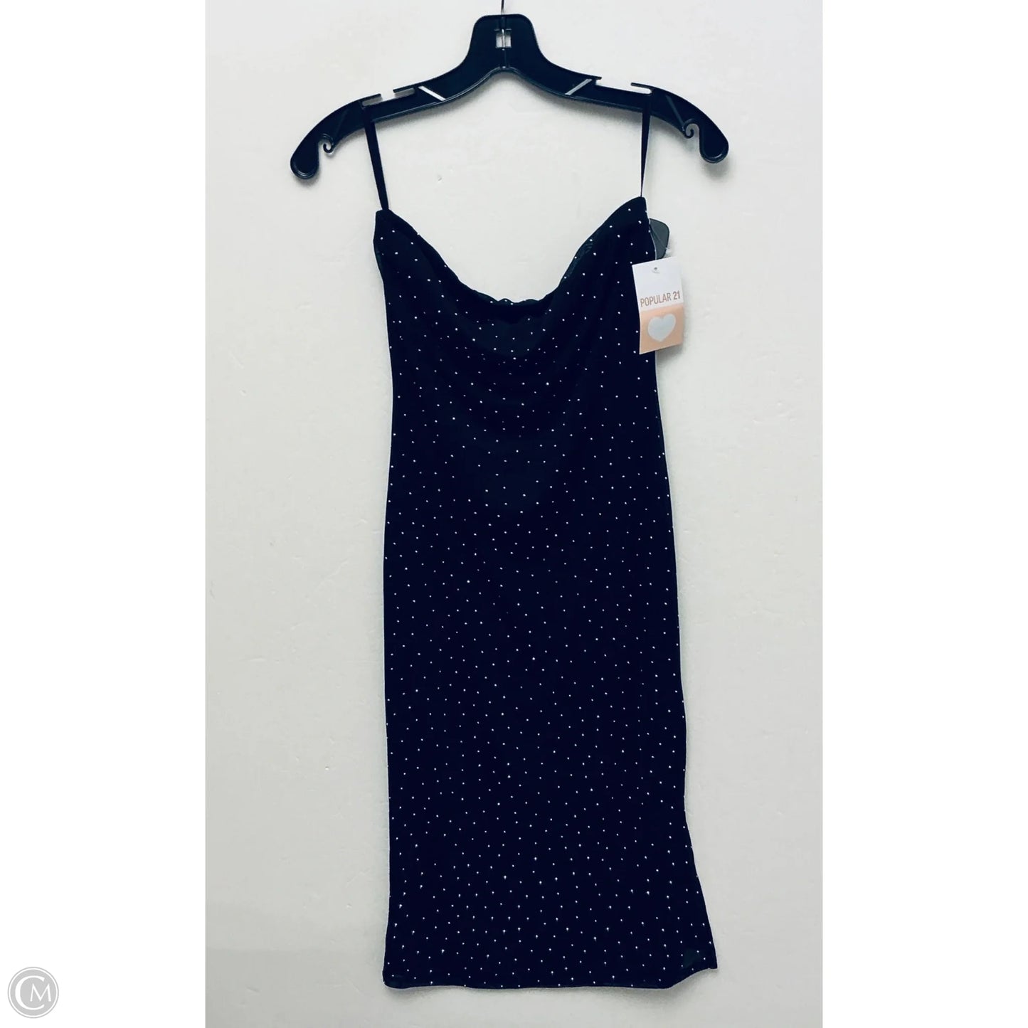 Dress Party Midi By Clothes Mentor In Black, Size: L