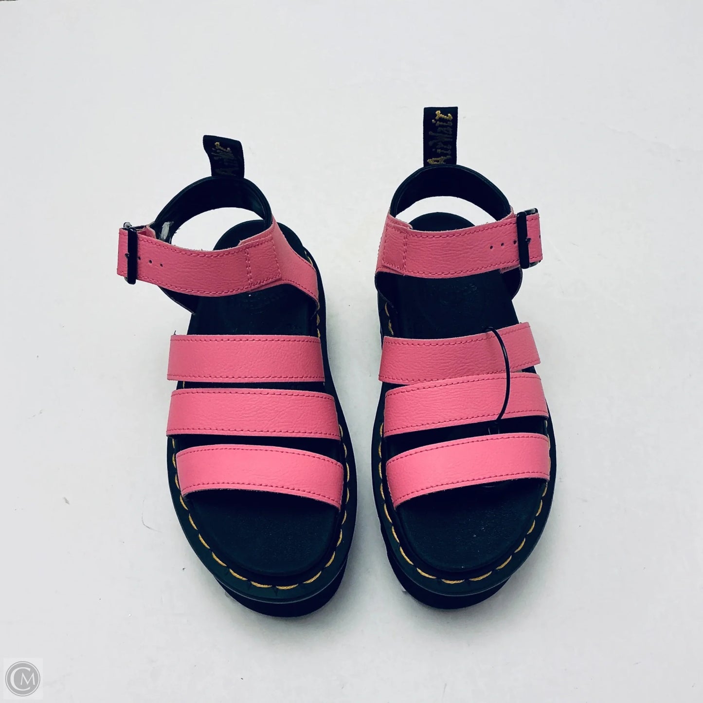 Shoes Heels Platform By Dr Martens In Pink, Size: 5