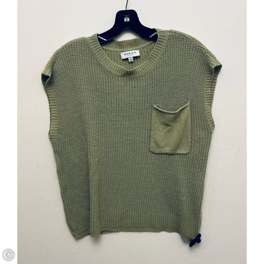 Top Sleeveless By Gilli In Green, Size: S