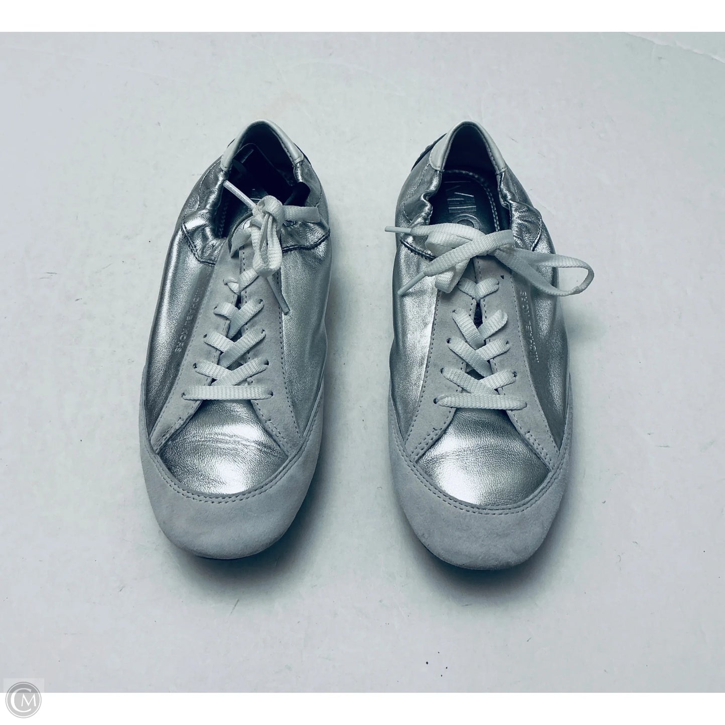 Shoes Designer By Michael Kors In Silver, Size: 7