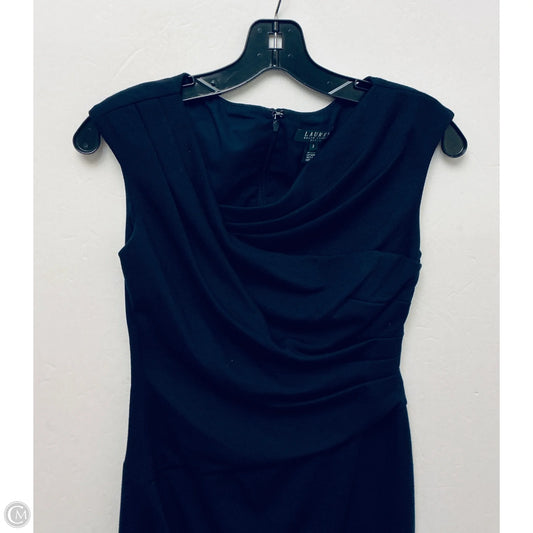 Dress Work By Lauren By Ralph Lauren In Navy, Size: 2