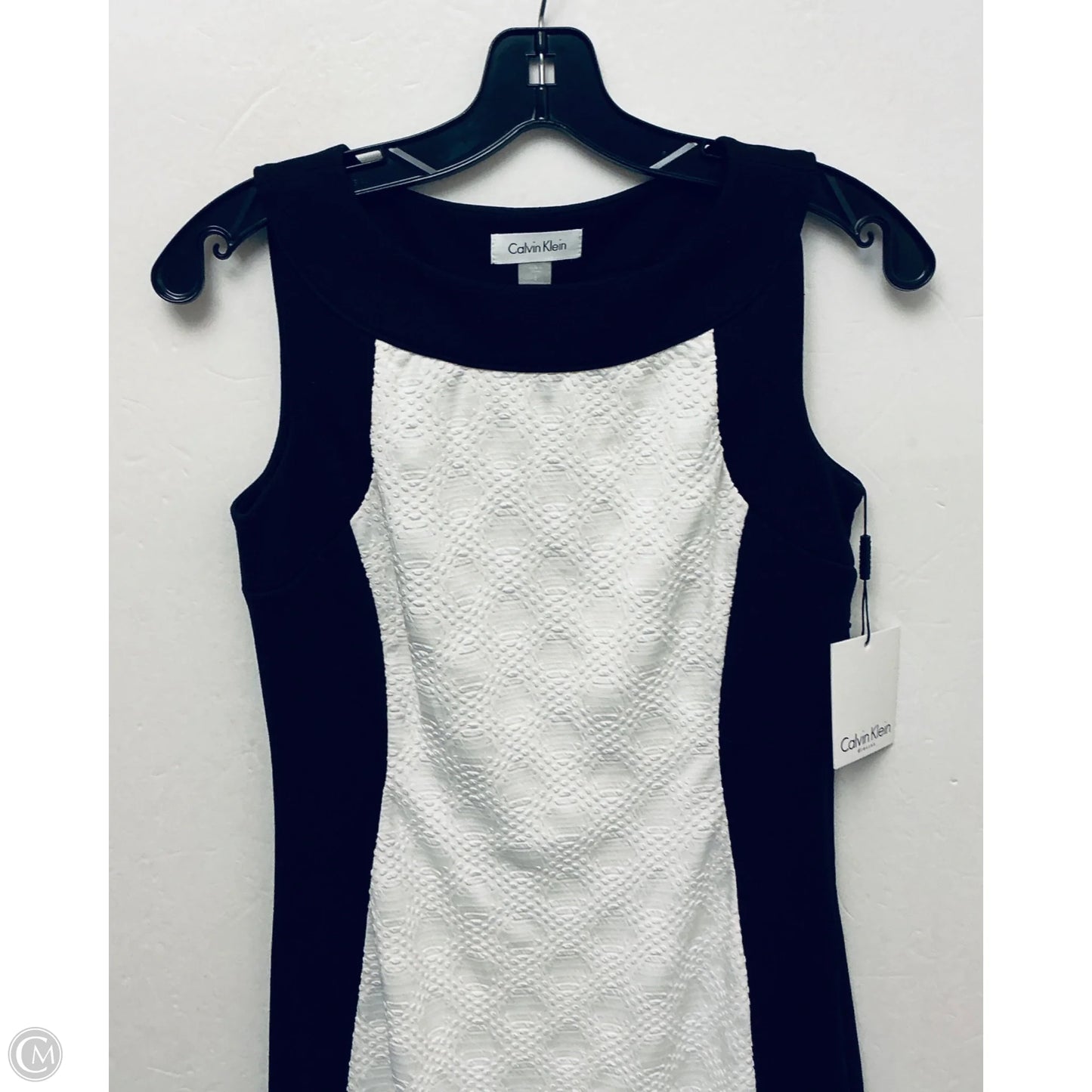 Dress Work By Calvin Klein In Black & White, Size: 2