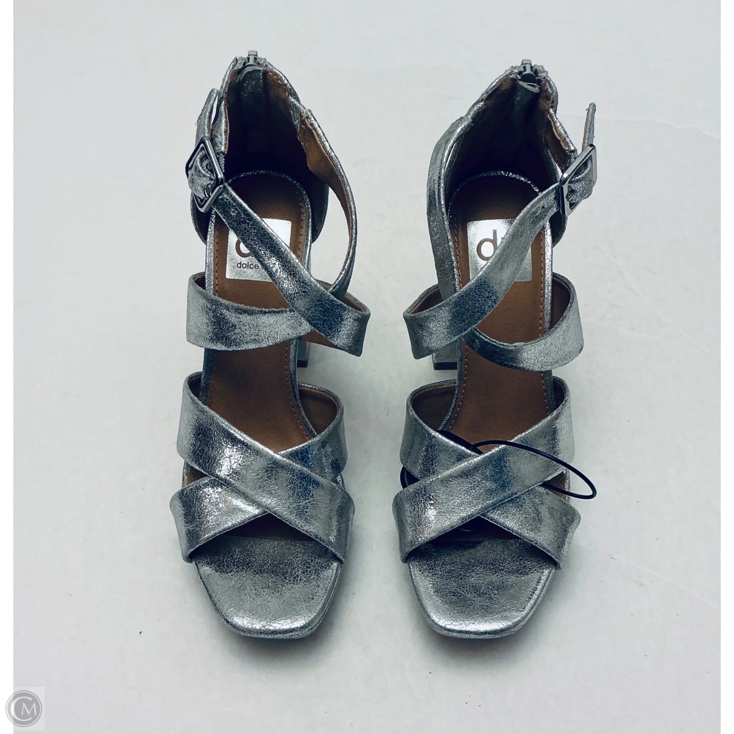 Shoes Heels Block By Dolce Vita In Silver, Size: 7.5
