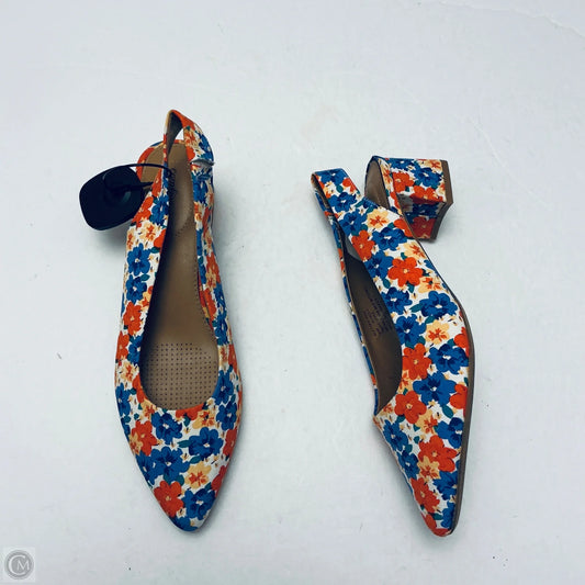 Shoes Heels Kitten By Comfortview In Floral Print, Size: 9