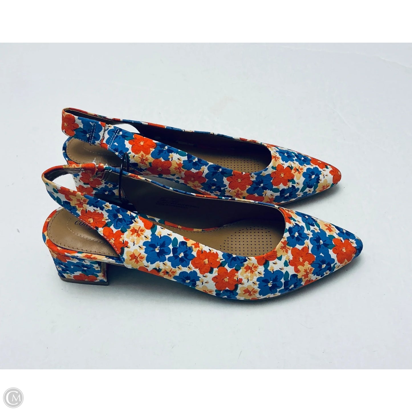 Shoes Heels Kitten By Comfortview In Floral Print, Size: 9