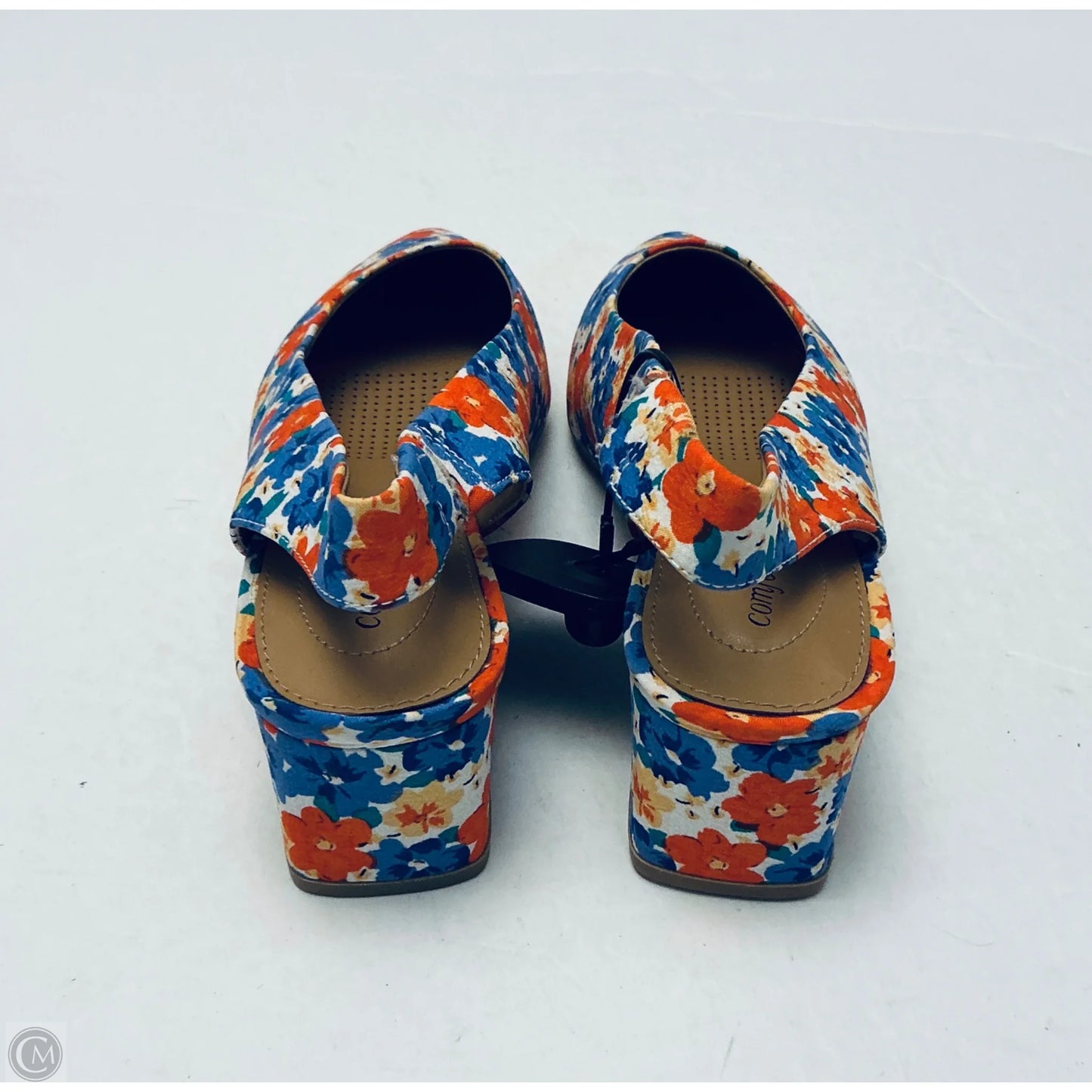Shoes Heels Kitten By Comfortview In Floral Print, Size: 9