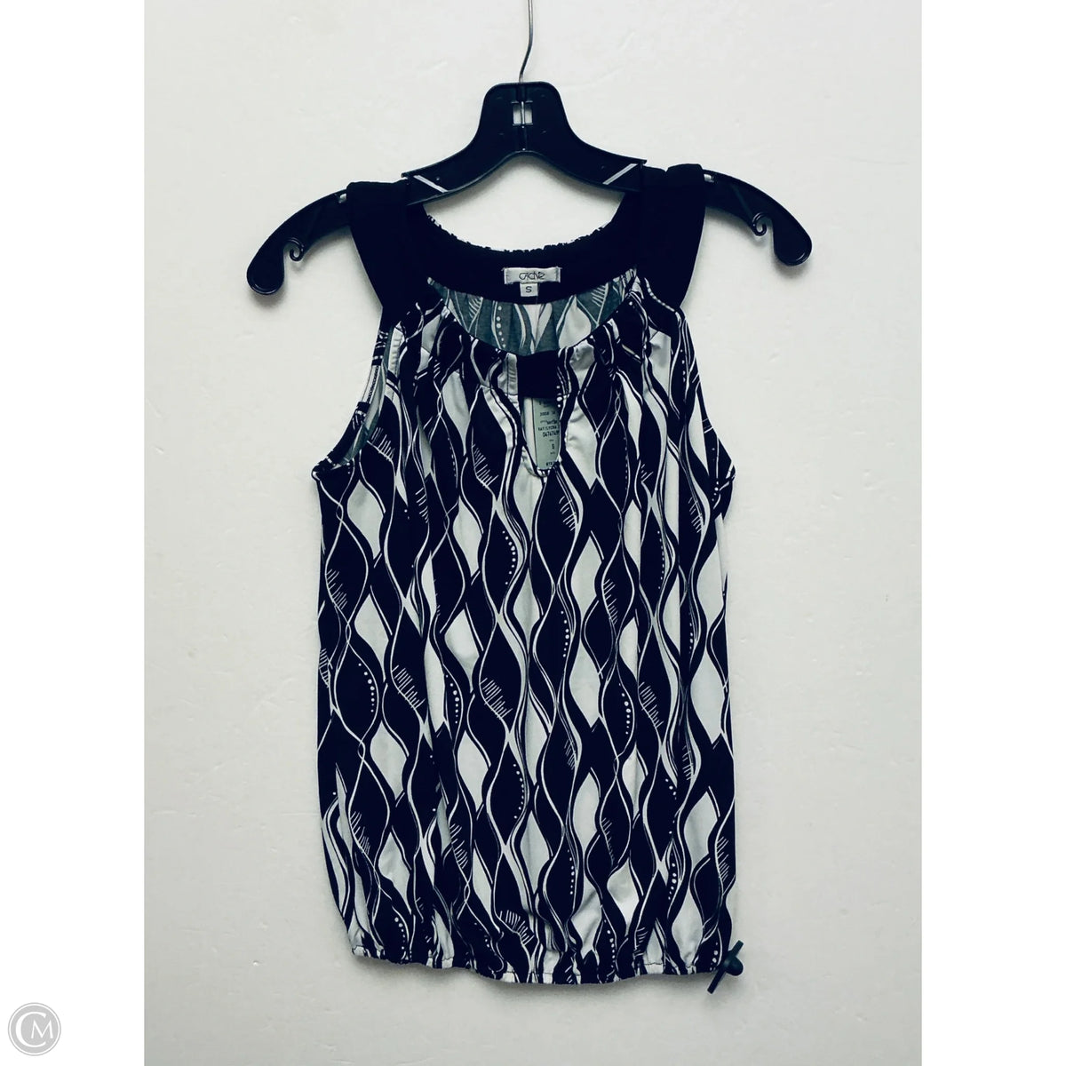 Top Sleeveless By Cache In Black, Size: S