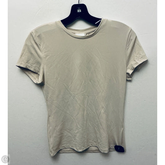 Top Short Sleeve Basic By H&m In Tan, Size: M