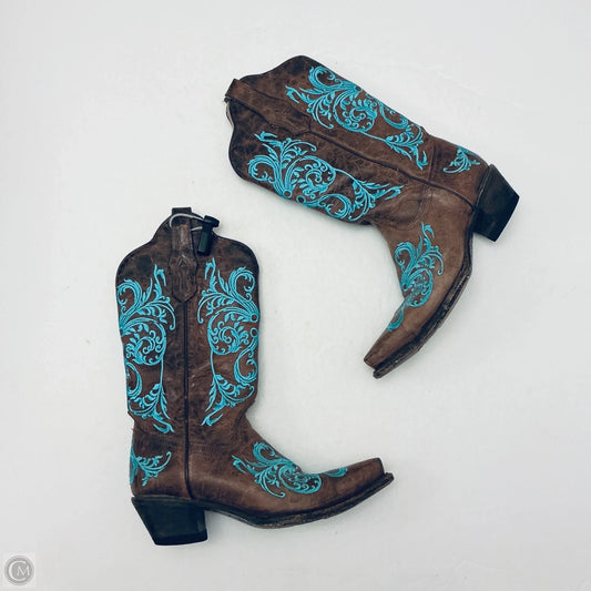 Boots Western By Corral In Blue, Size: 7.5