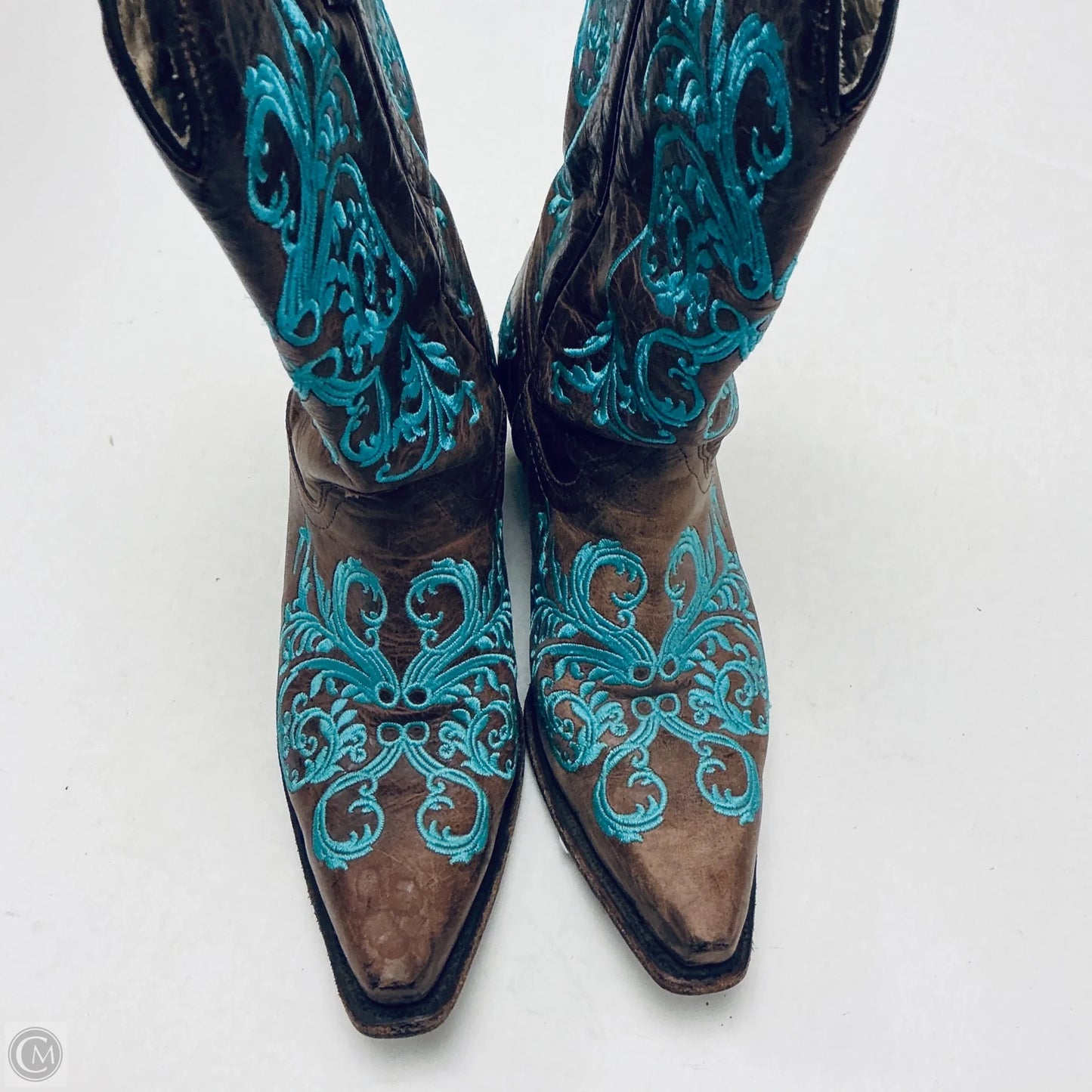Boots Western By Corral In Blue, Size: 7.5
