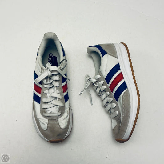 Shoes Sneakers By Adidas In Blue & Red & White, Size: 7