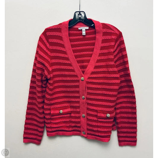 Sweater By Isaac Mizrahi Live Qvc In Pink & Red, Size: M
