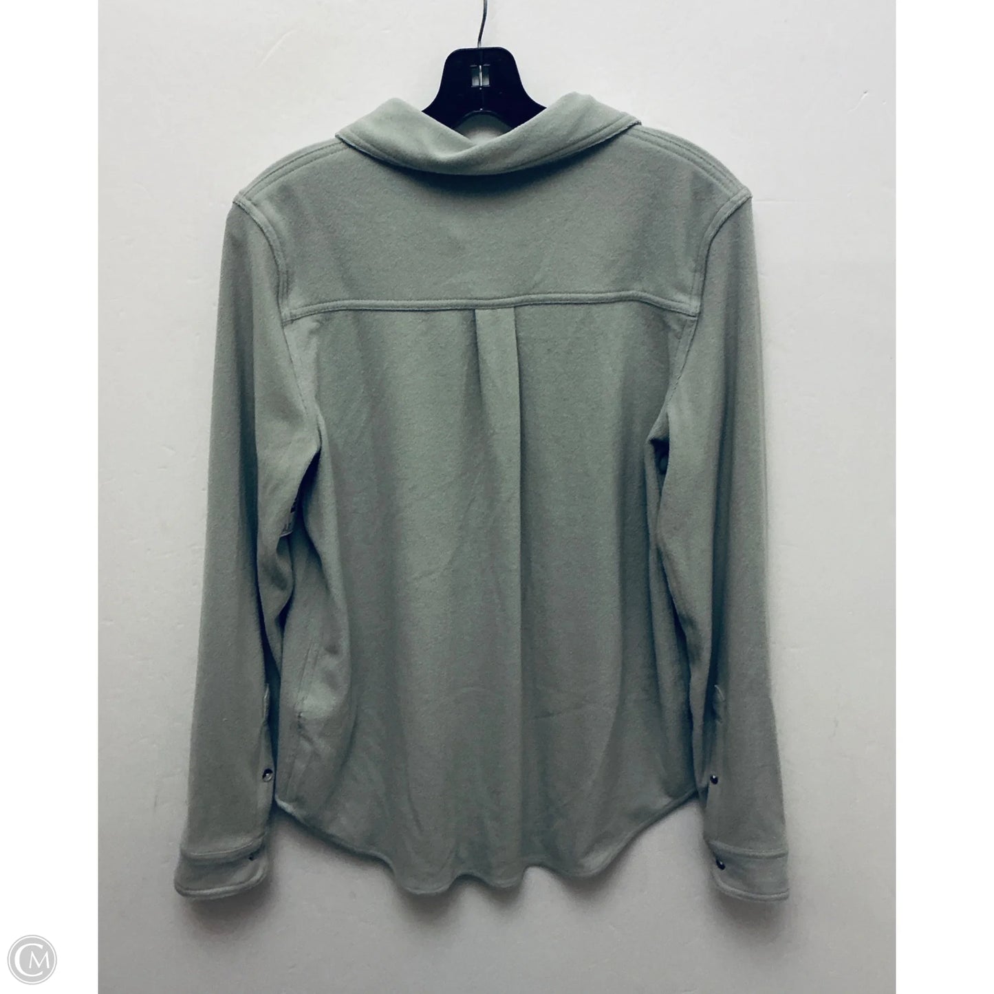 Top Long Sleeve By Workshop In Green, Size: M