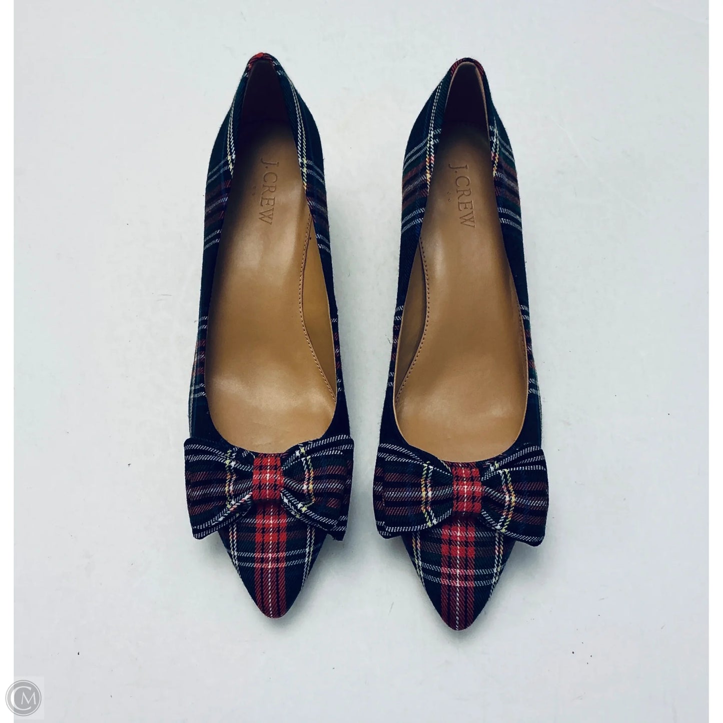 Shoes Heels Kitten By J. Crew In Plaid Pattern, Size: 9