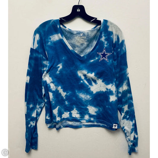 Top Long Sleeve By Fanatics In Blue, Size: M