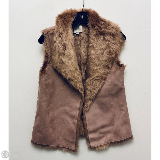 Vest Faux Fur & Sherpa By Loft In Pink, Size: Xs