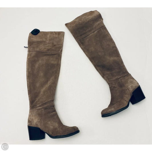 Boots Knee Heels By Steve Madden In Brown, Size: 8