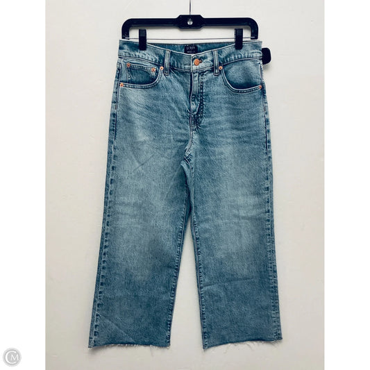 Jeans Wide Leg By J. Crew In Blue, Size: 4