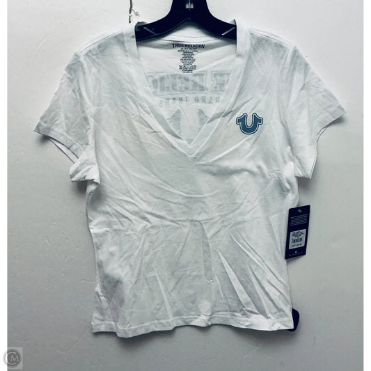 Top Short Sleeve By True Religion In White, Size: M
