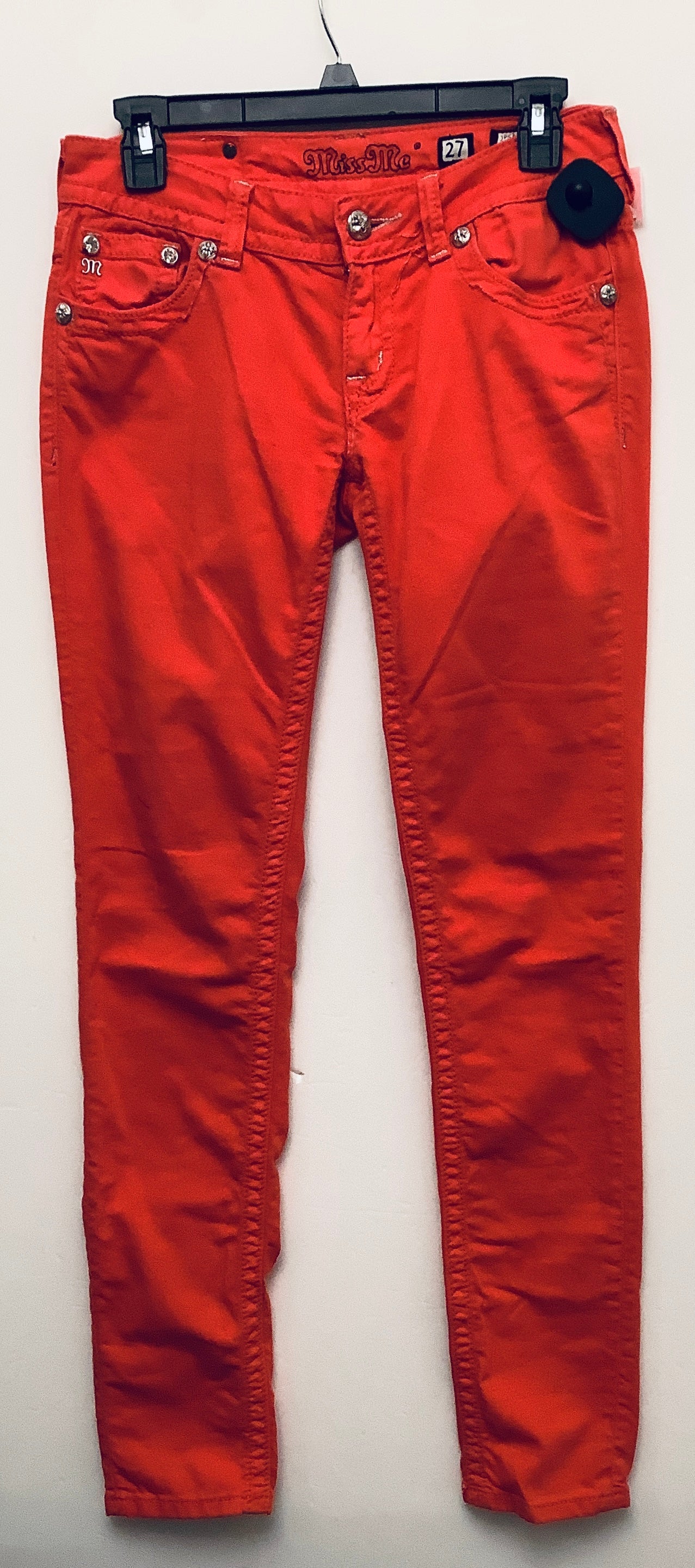 Jeans Skinny By Miss Me In Red, Size: 4