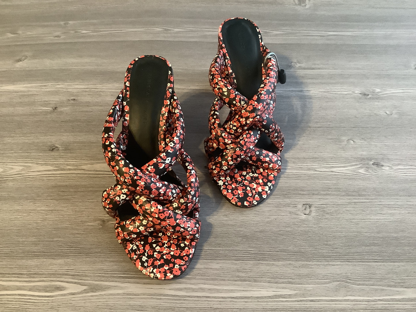 Floral Print Shoes Heels Block Rebecca Minkoff, Size 8.5