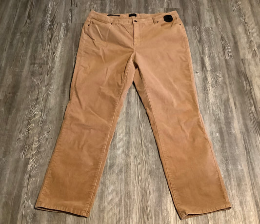 Pants Corduroy By Talbots In Tan, Size: 16