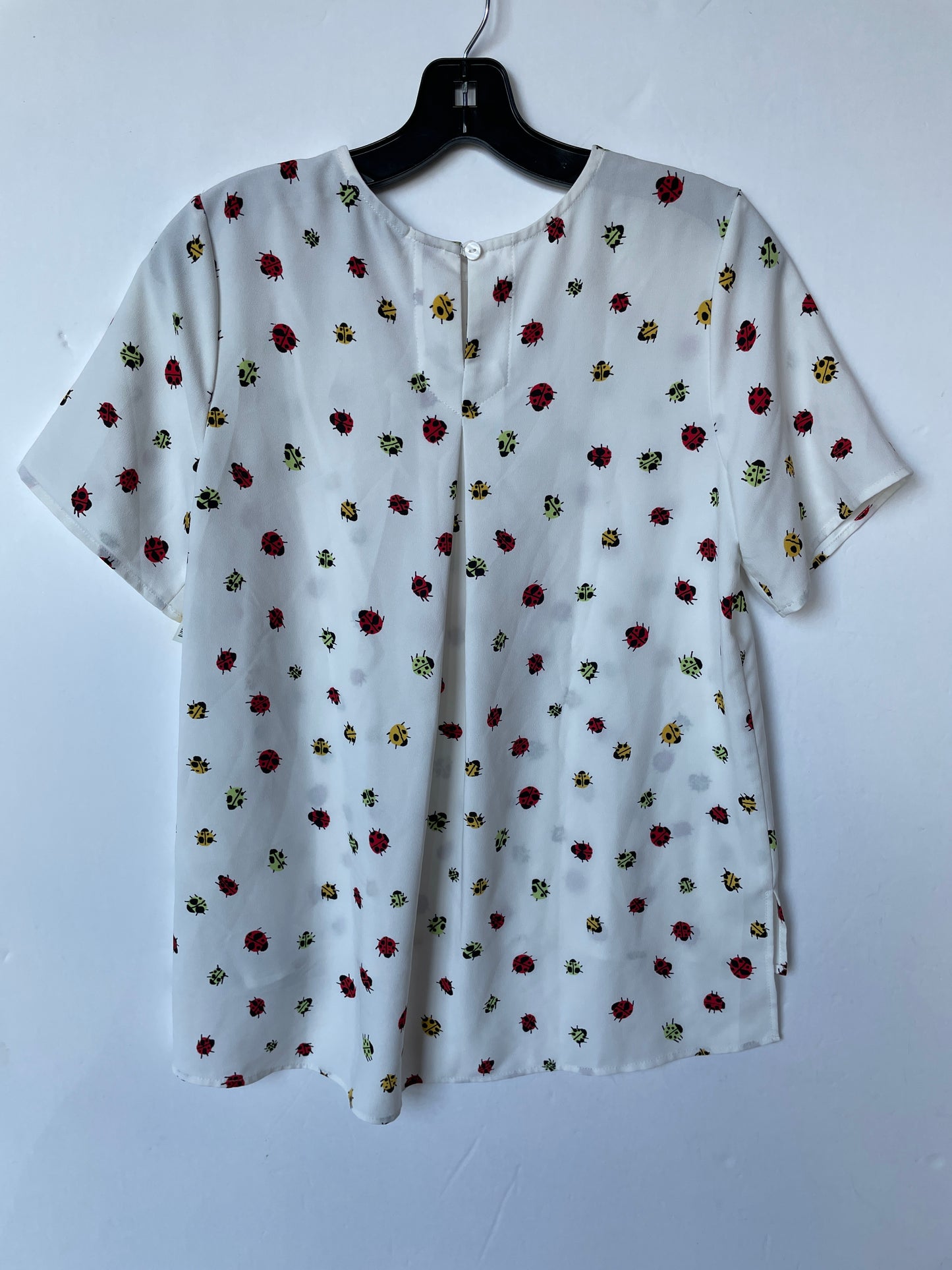 Top Short Sleeve By Modcloth In White, Size: Xs