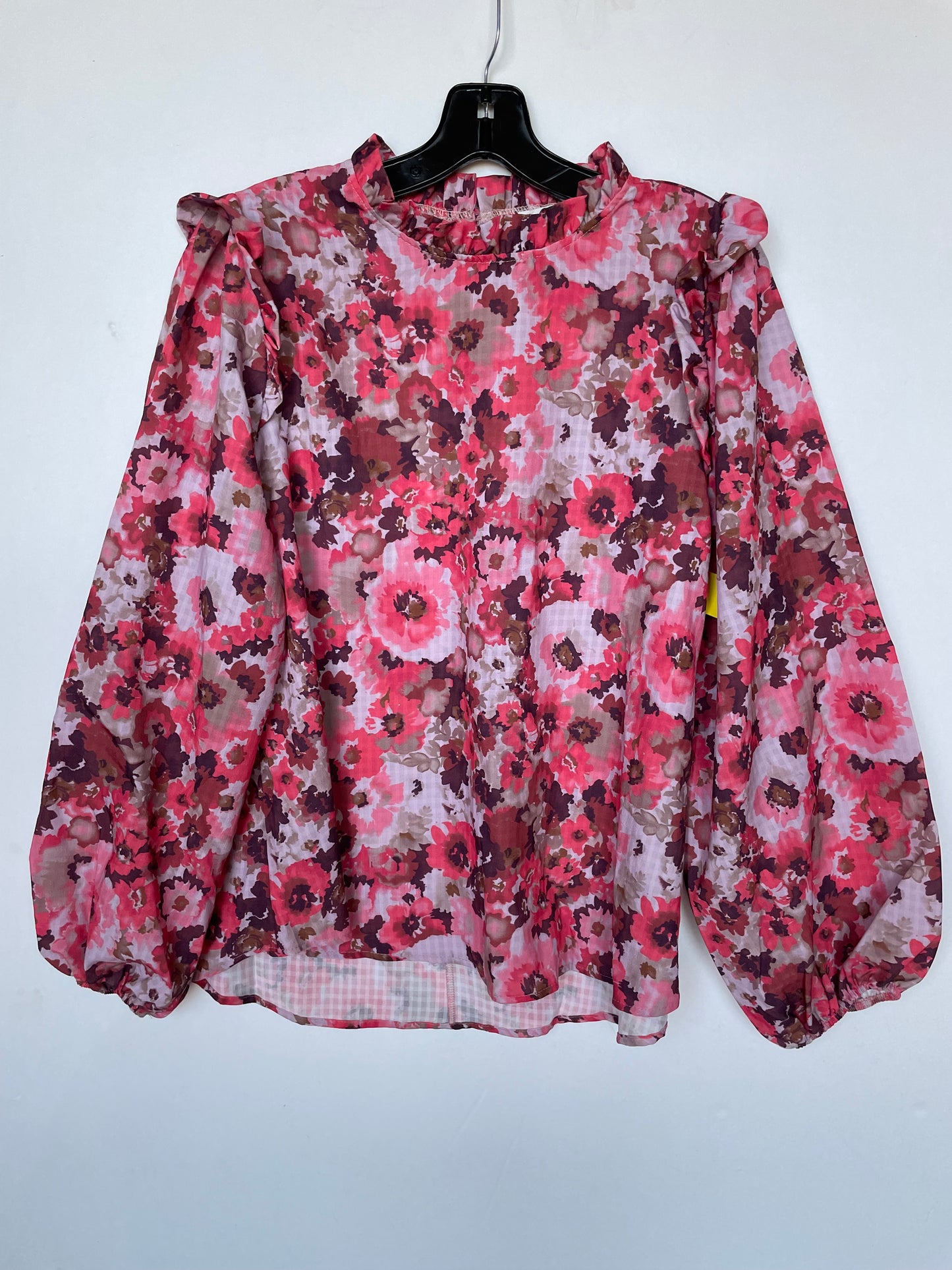 Top Long Sleeve By Fantastic Fawn In Floral Print, Size: M