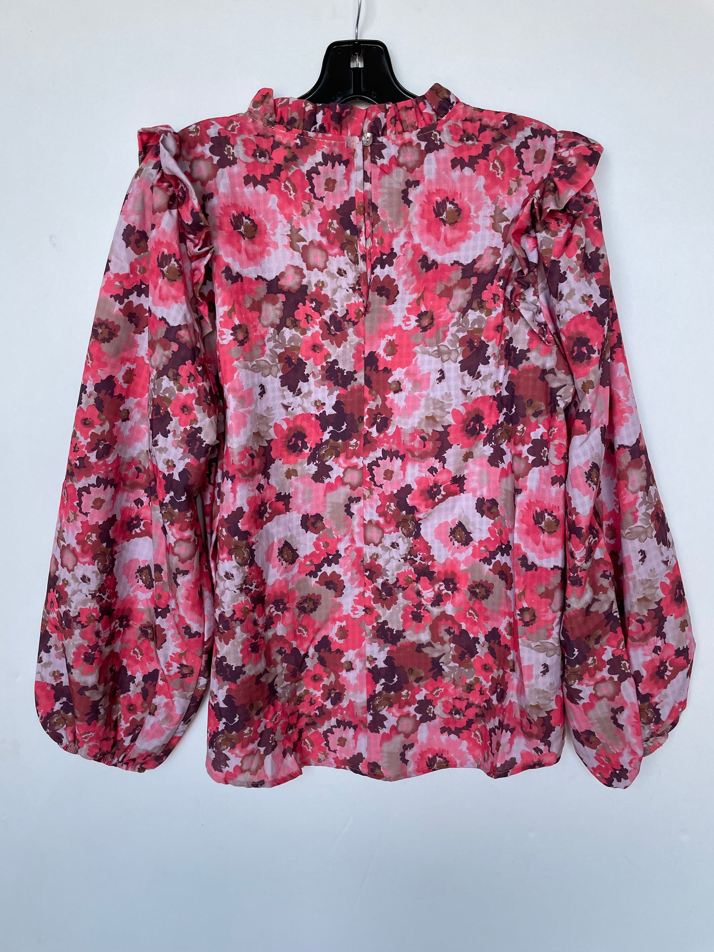 Top Long Sleeve By Fantastic Fawn In Floral Print, Size: M