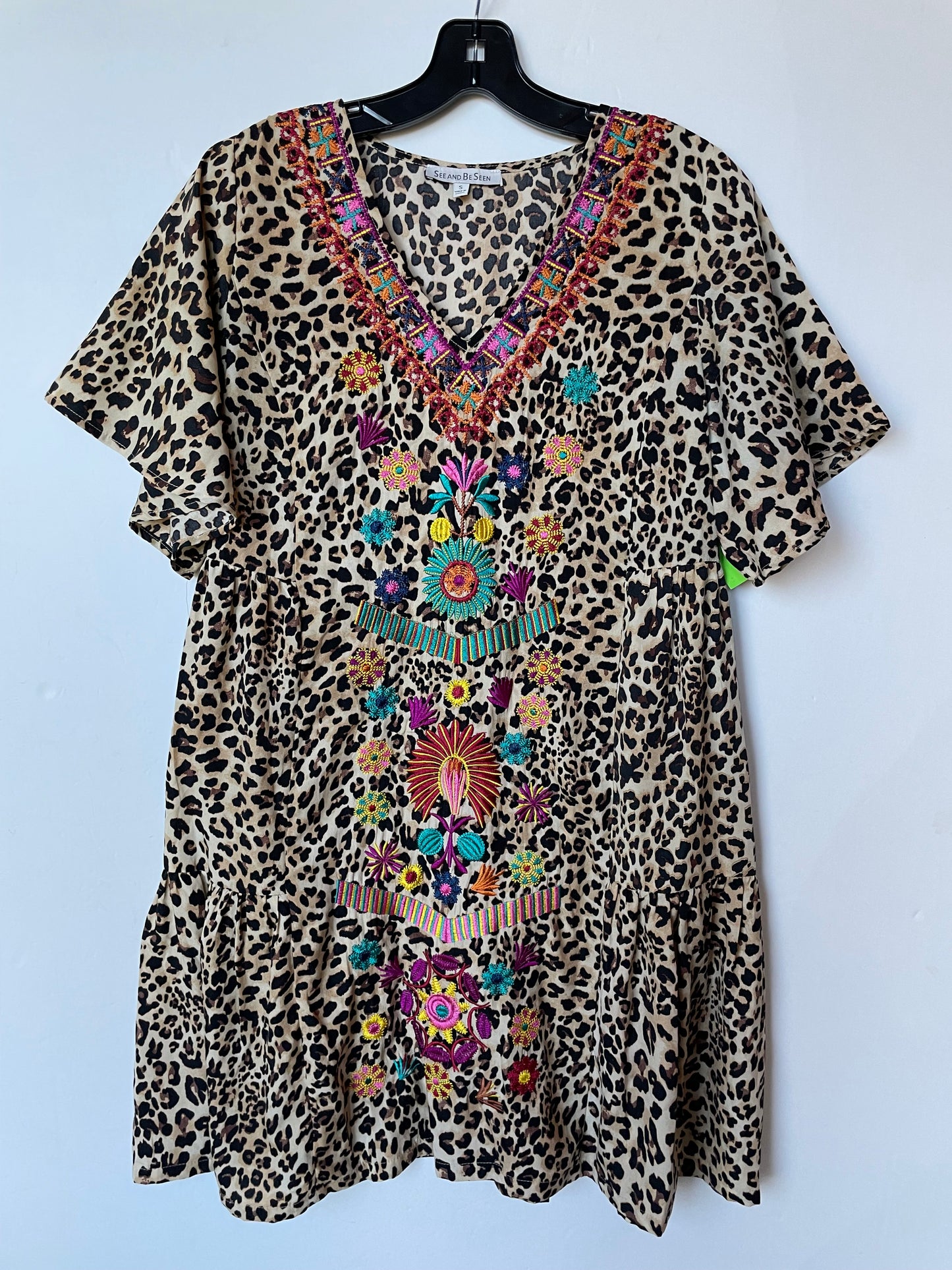 Dress Casual Midi By Clothes Mentor In Animal Print, Size: S