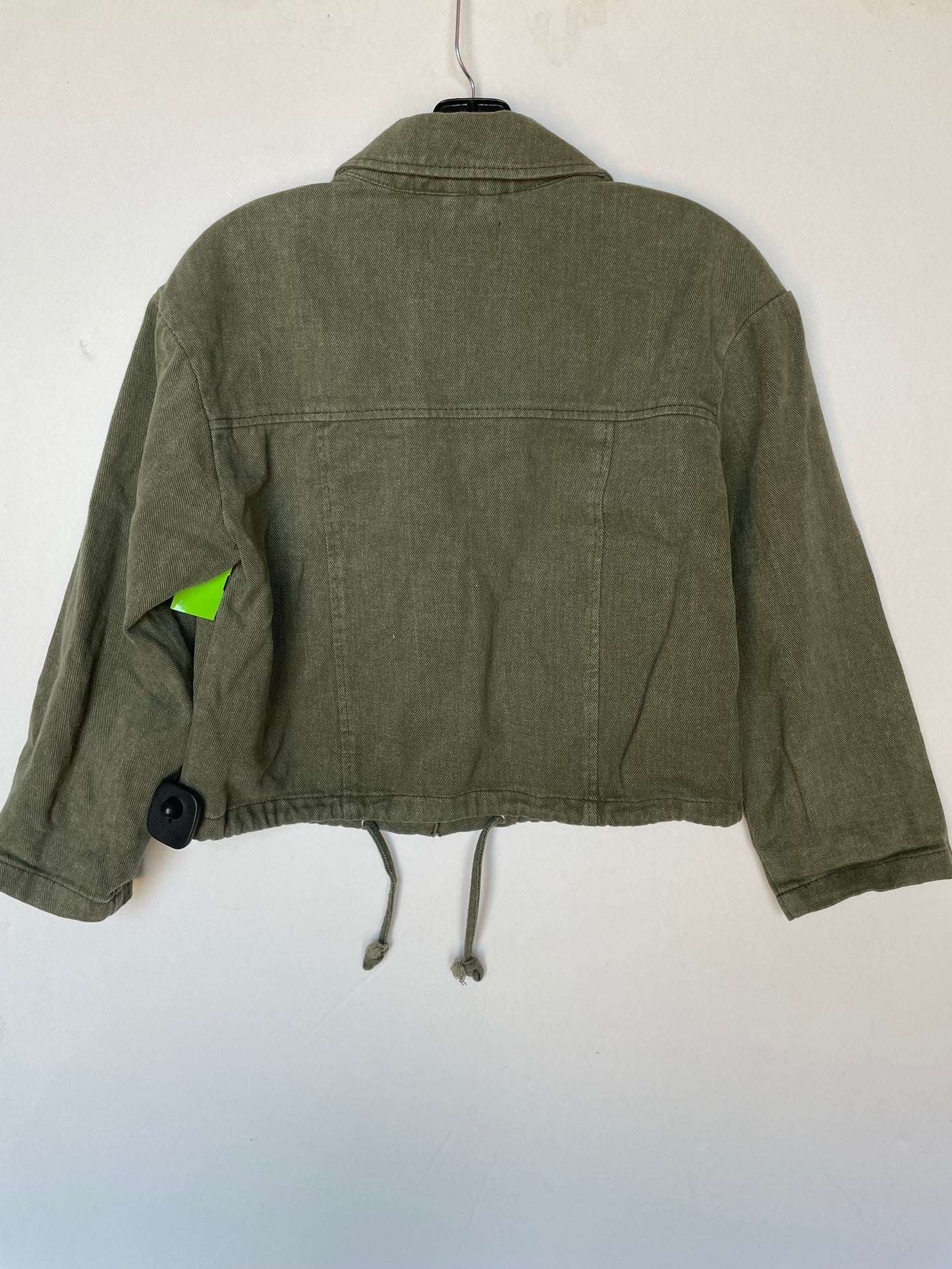 Jacket Shirt By Vigoss In Green, Size: Xs