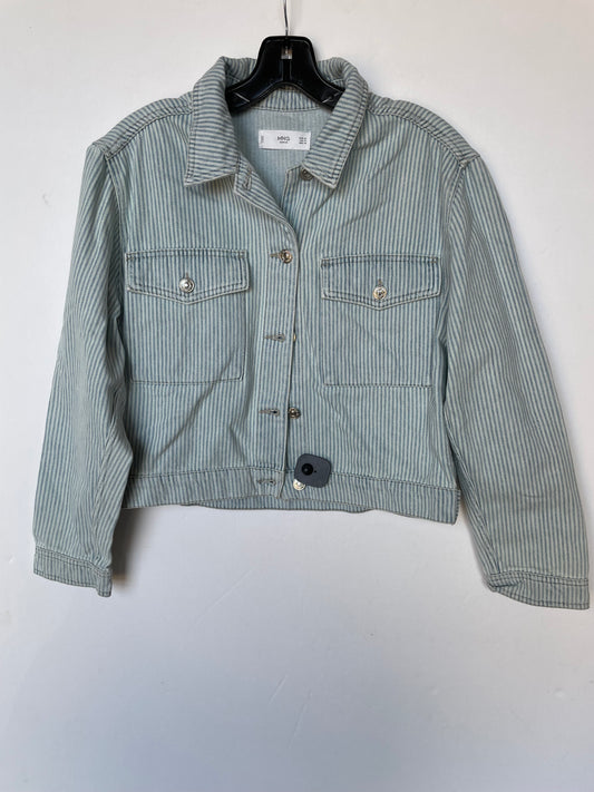 Jacket Denim By Mng In Striped Pattern, Size: S