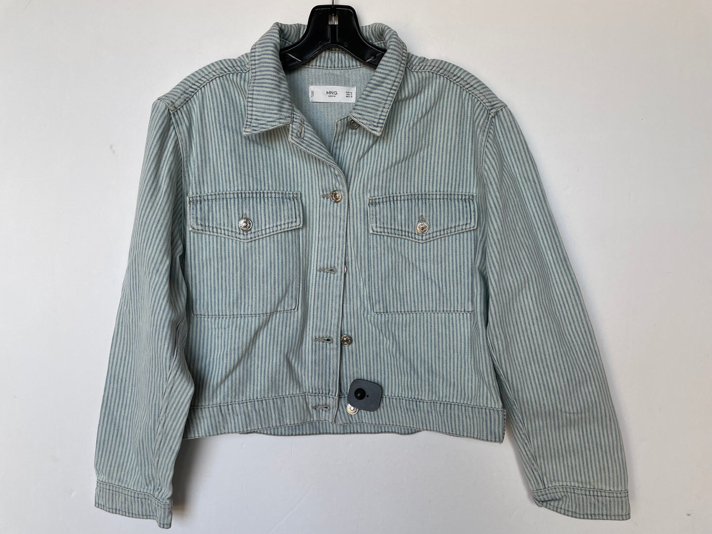 Jacket Denim By Mng In Striped Pattern, Size: S