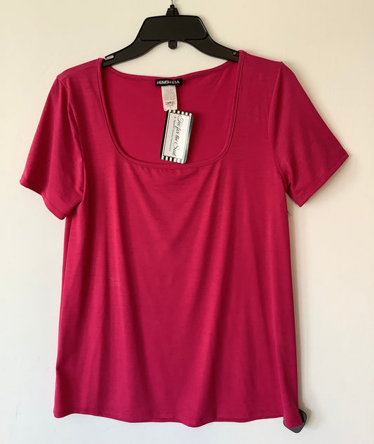 Top Short Sleeve By Heimish Usa In Pink, Size: S