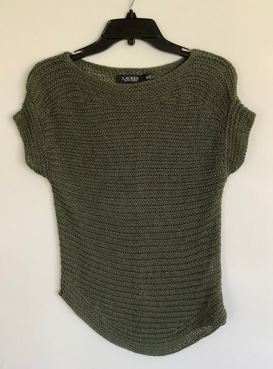 Top Short Sleeve By Lauren By Ralph Lauren In Green, Size: Xs