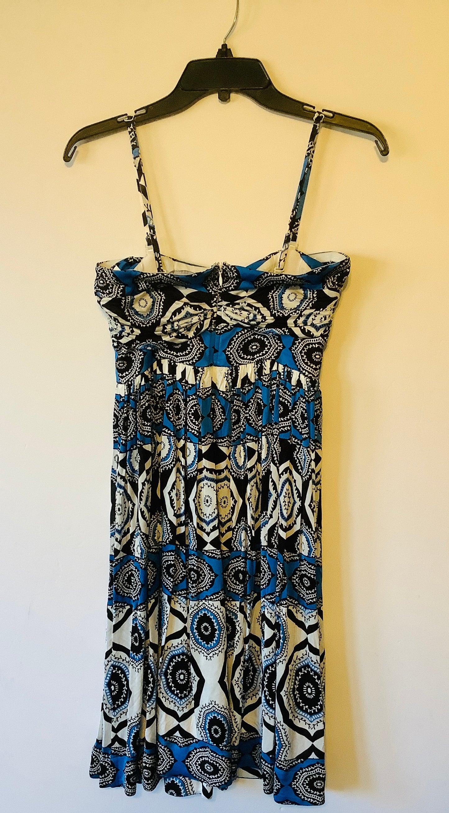 Dress Casual Midi By White House Black Market In Blue, Size: 4